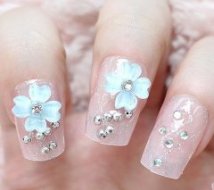 Цветы на ногтях