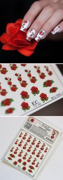 маникюр с наклейками фото, как сделать красивый маникюр с наклейками дома